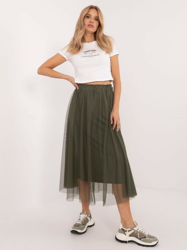 Spódnica-DHJ-SD-19568.13X-khaki rozmiar - ONE SIZE