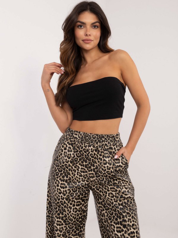 Spodnie-LK-SP-509799.38-czarno-beżowy rozmiar - L/XL