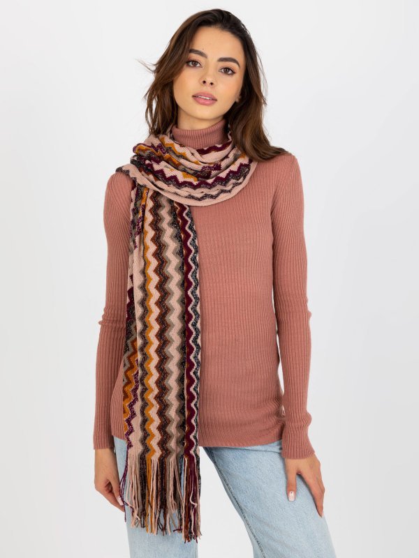 Szalik-AT-SZ-2799.12X-ciemny różowy rozmiar - ONE SIZE