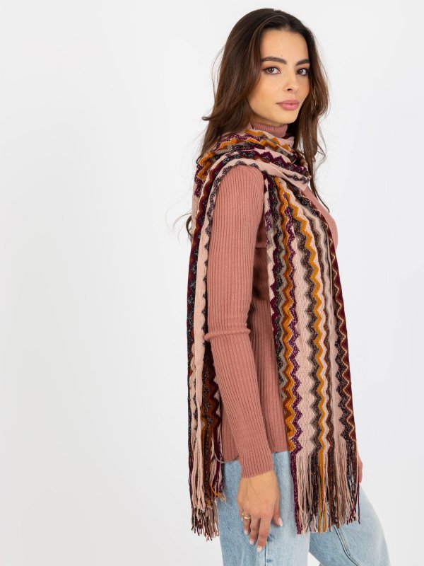 Szalik-AT-SZ-2799.12X-ciemny różowy rozmiar - ONE SIZE