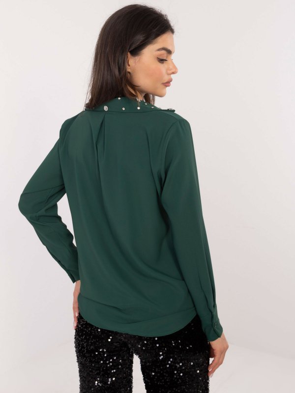 Koszula-DHJ-KS-15260.96-ciemny zielony rozmiar - ONE SIZE
