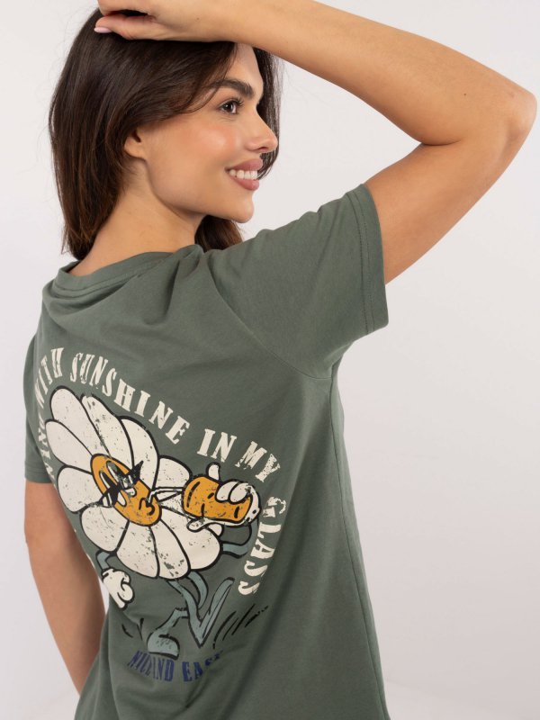 Bluzka-D12022AC02645F-khaki rozmiar - XS