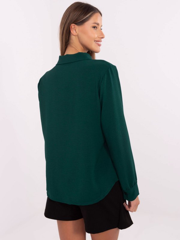 Koszula-MI-KS-91540.59P-ciemny zielony rozmiar - ONE SIZE