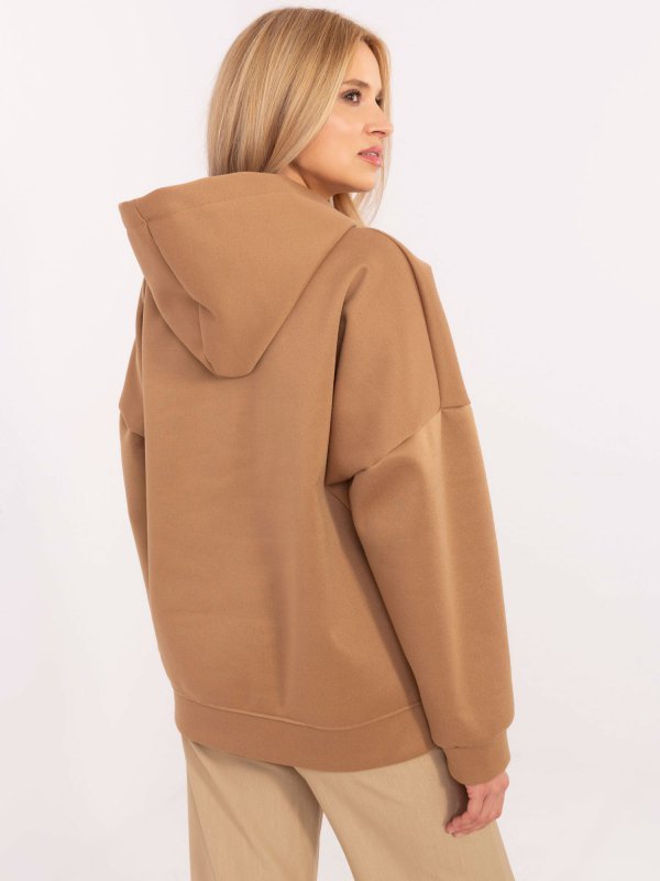 Bluza-DHJ-BL-A8695.65P-camelowy rozmiar - ONE SIZE
