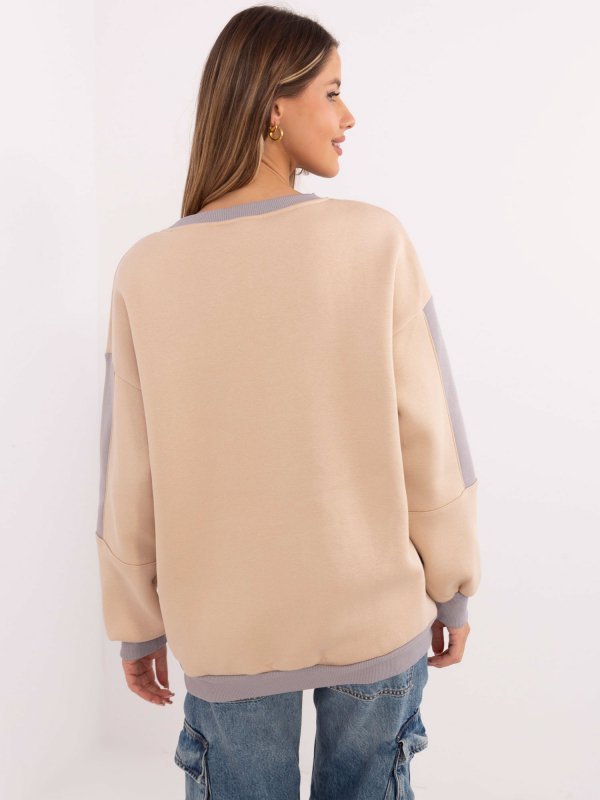 Bluza-EM-BL-983.10X-beżowy rozmiar - ONE SIZE
