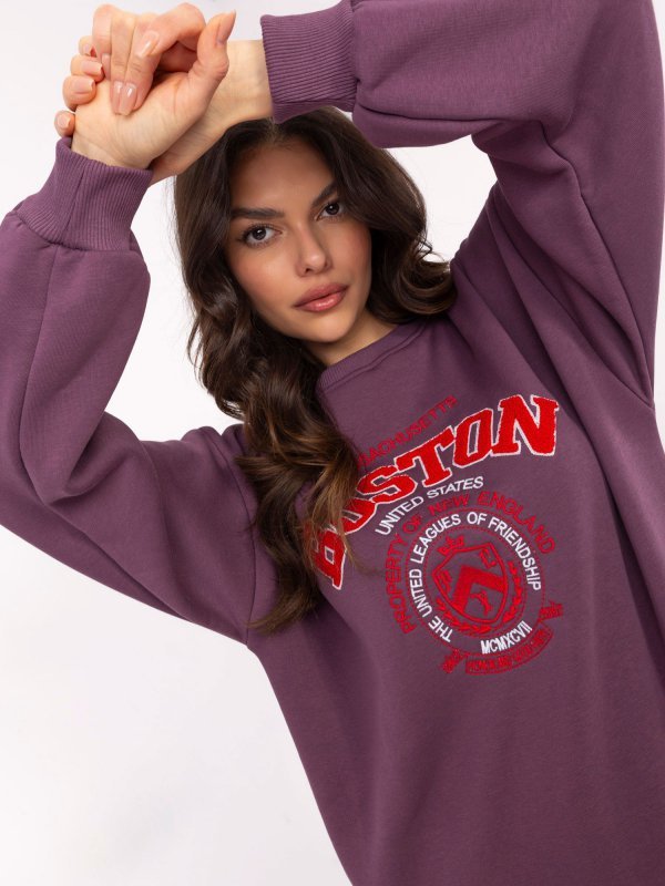 Bluza-EM-BL-617-15.55P-ciemny fioletowy rozmiar - ONE SIZE