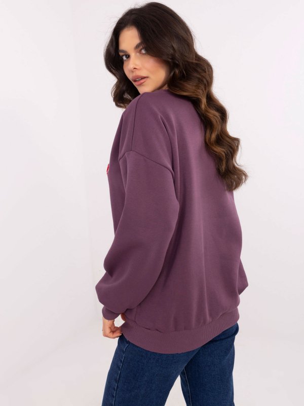 Bluza-EM-BL-617-15.55P-ciemny fioletowy rozmiar - ONE SIZE