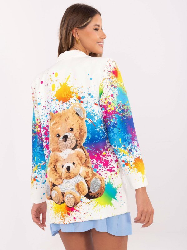 Marynarka-DHJ-MA-18525-22.18-ecru rozmiar - ONE SIZE