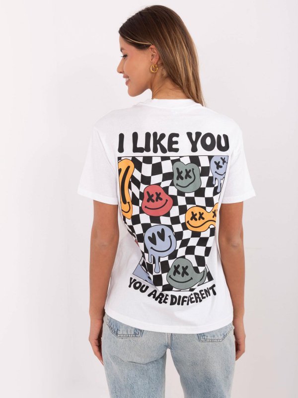 T-shirt-D12022AC02645E-biały rozmiar - XL