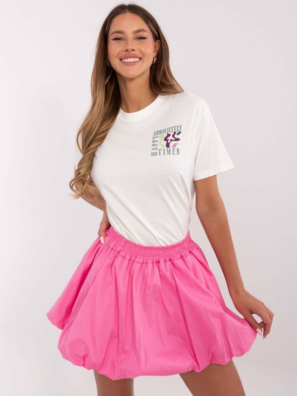 T-shirt-D12022AC02645G-biały rozmiar - XS