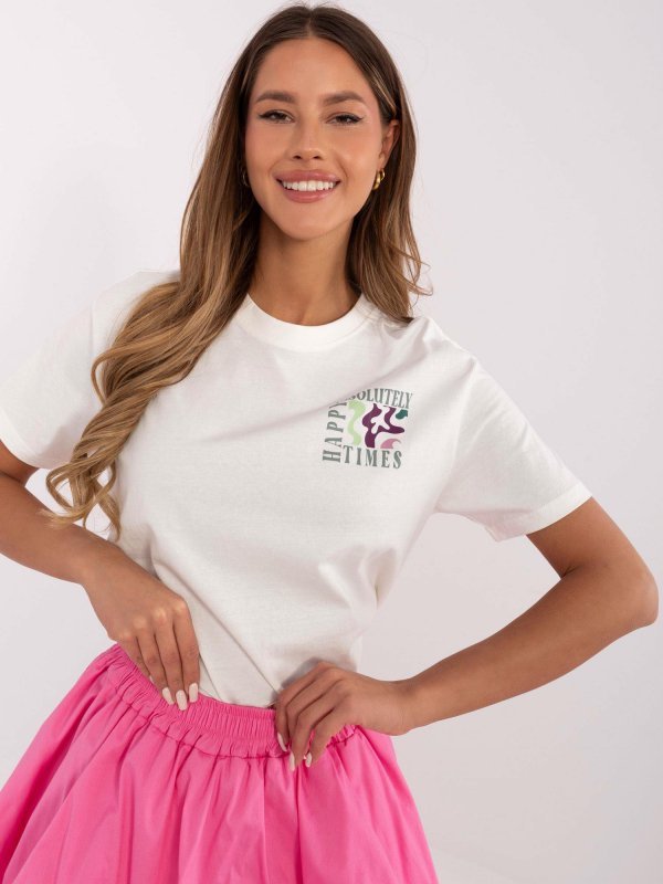 T-shirt-D12022AC02645G-biały rozmiar - S