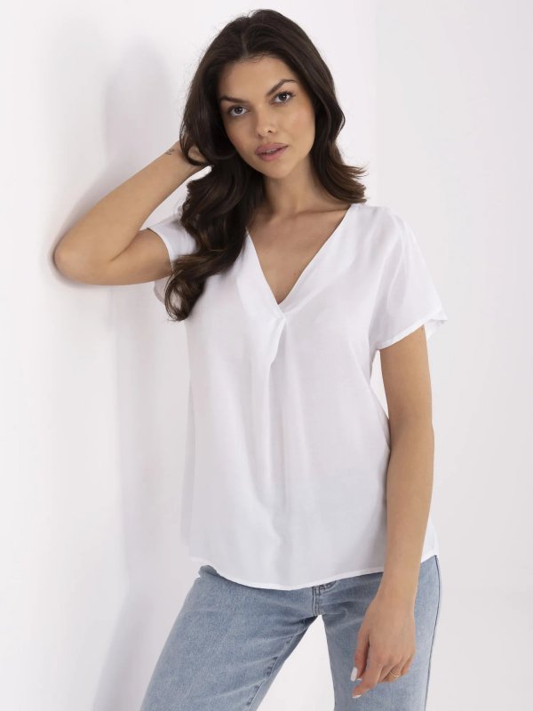 Bluzka-D73761M11171B-biały rozmiar - XXL