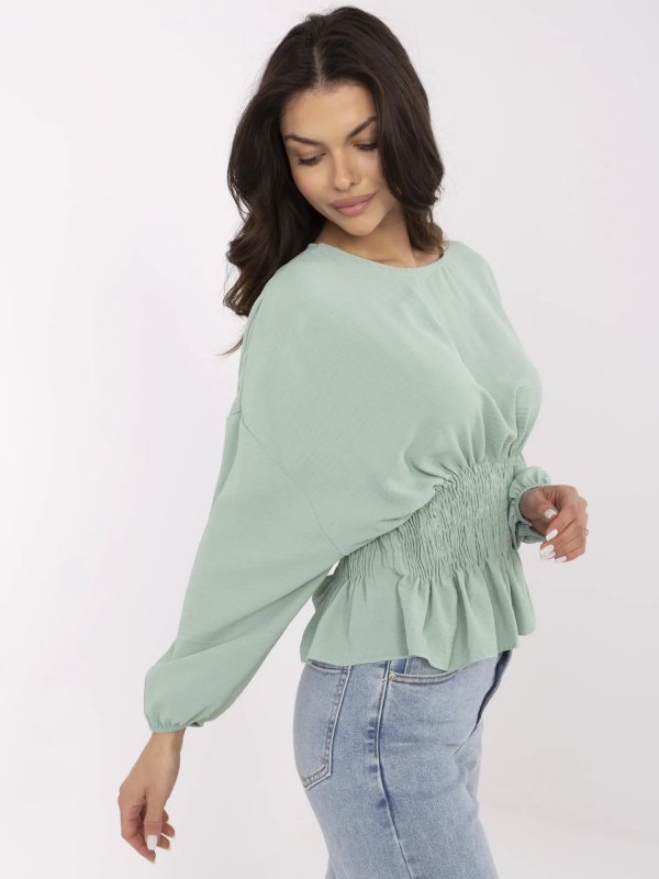 Bluzka-D50021F11088A-pistacjowy rozmiar - S/M
