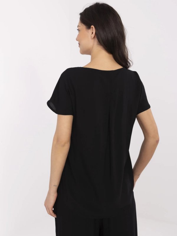 Bluzka-D73761M11171B-czarny rozmiar - XL