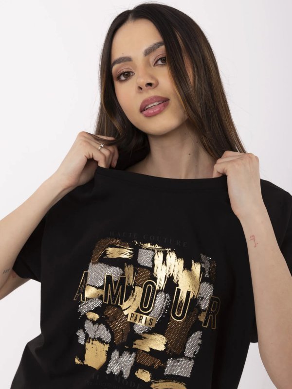 Bluzka-CLM-BZ-1701.81-czarny rozmiar - L/XL
