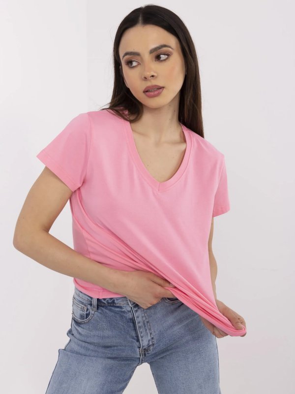 T-shirt-CLM-TS-1639.12-różowy rozmiar - M