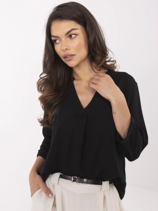 Bluzka-D73761M11174B-czarny rozmiar - XXL