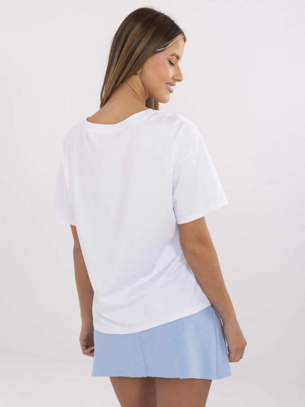 T-shirt-MI-TS-M3221G.75-biały rozmiar - ONE SIZE