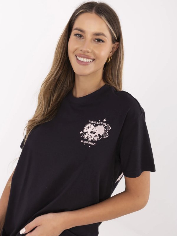 T-shirt-D12022AC02645I-ciemny szary rozmiar - XL