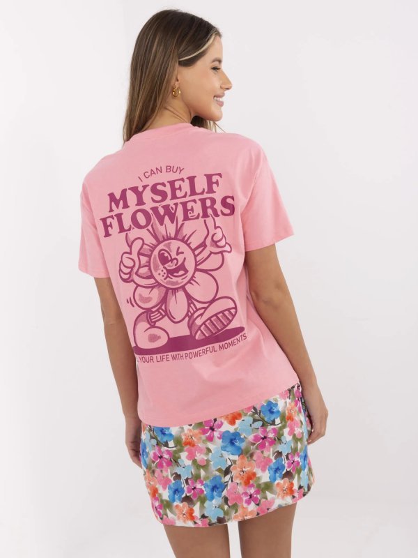 T-shirt-D12022AC02645I-różowy rozmiar - XL