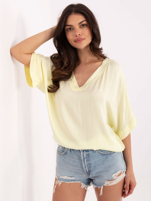 Bluzka-TW-BZ-BI-3228.75-jasny żółty rozmiar - XL