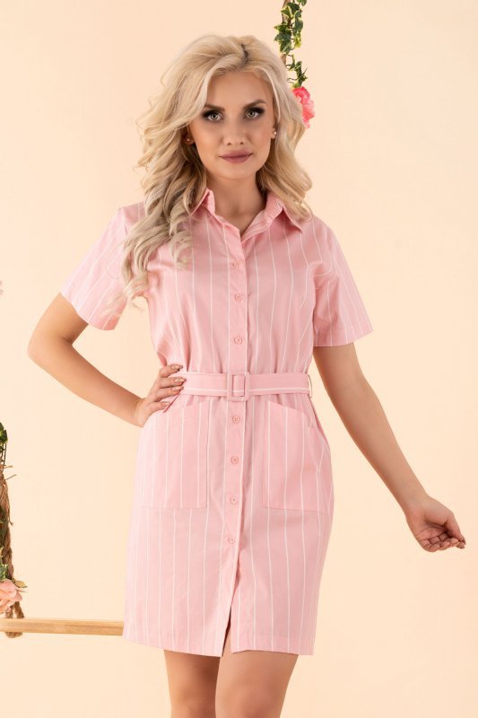Sukienka Linesc Pink D88 rozmiar - L