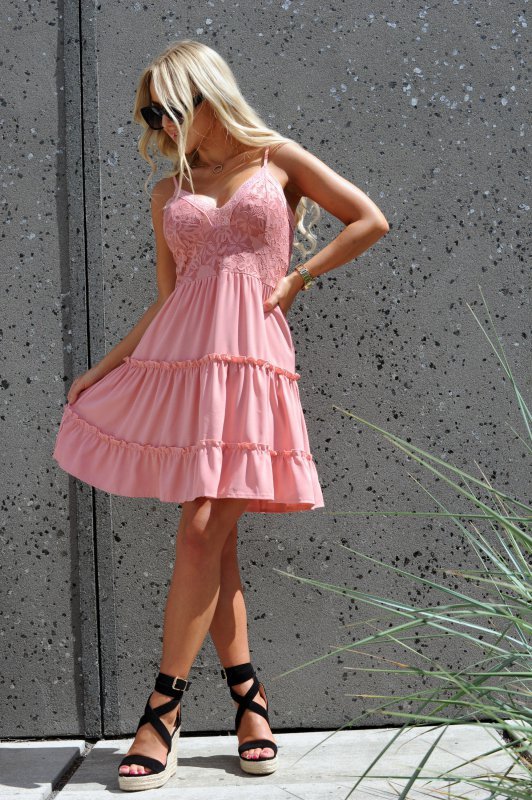 Sukienka Satrian Dusty Rose D53 rozmiar - M