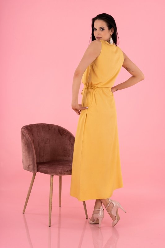 Sukienka Anara Mustard D144 rozmiar - S