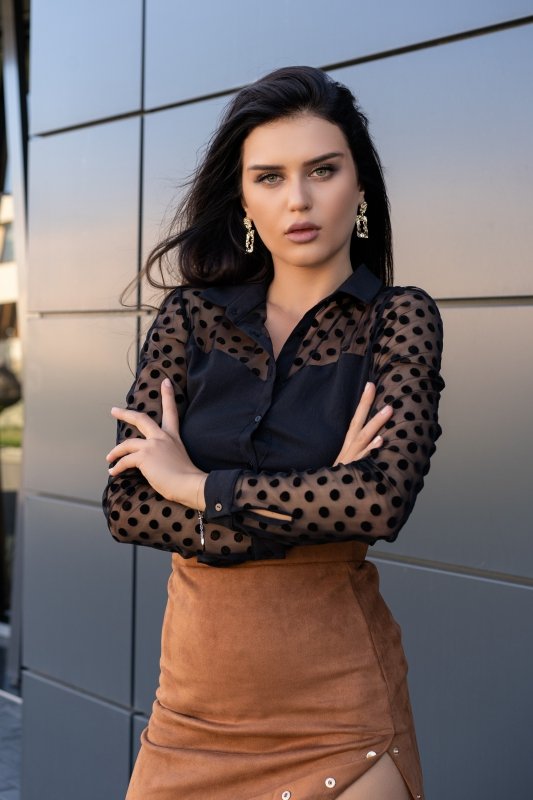 Bluzka Senariam Black 90570 rozmiar - S