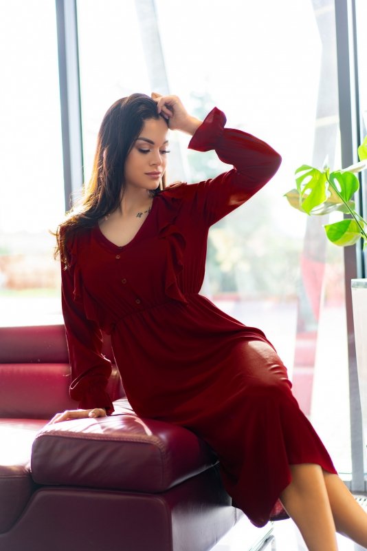 Sukienka Ratsim Cherry D09 rozmiar - L