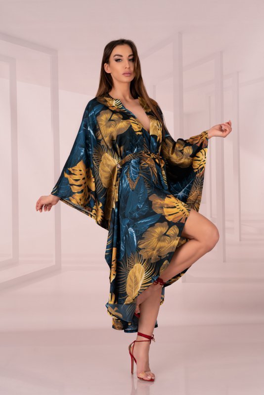 Szlafrok Handis Aquareel Collection Print LivCo Corsetti Fashion rozmiar - ONE SIZE