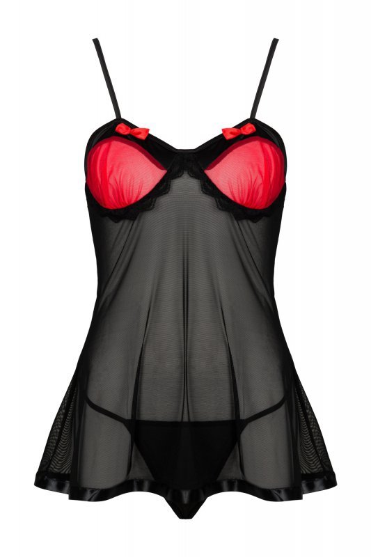 Zmysłowa Koszulka Damska Ritea Black Czarny LivCo Corsetti Fashion rozmiar - L/XL