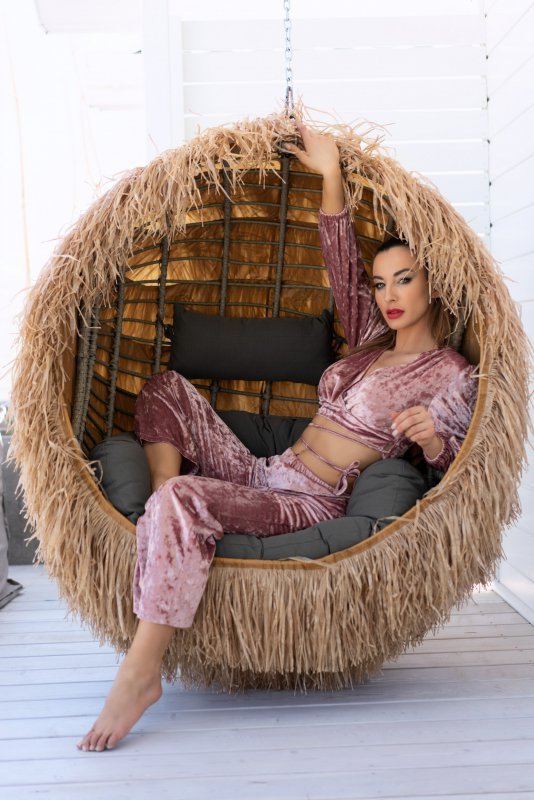 Zmysłowy komplet Setisa różowy / pink LivCo Corsetti Fashion rozmiar - L/XL