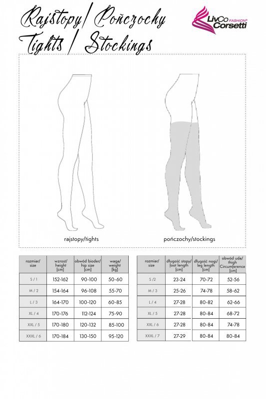 Pończochy Limenas 20 DEN White Biały LivCo Corsetti Fashion  rozmiar - 3