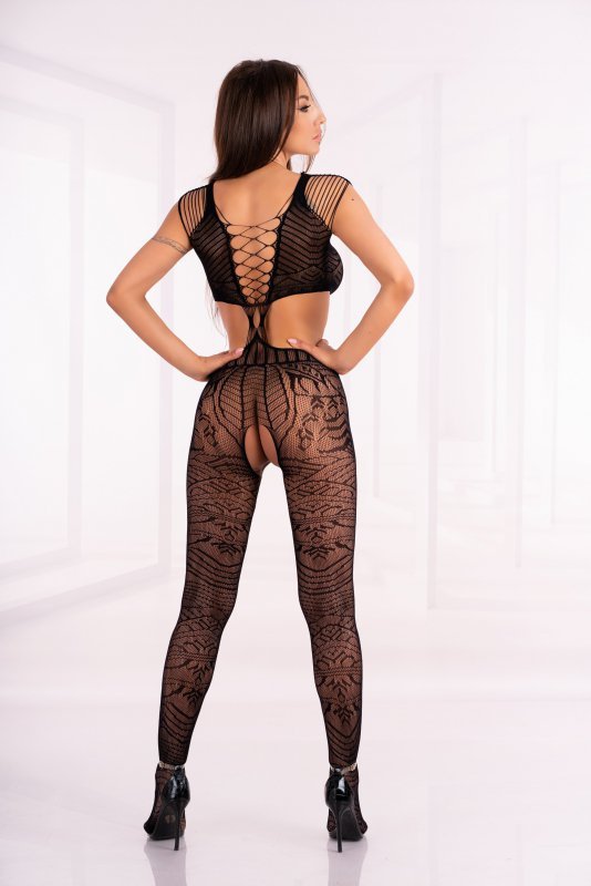 Bodystoking Tubiana Black Czarny LivCo Corsetti Fashion  rozmiar - S/L