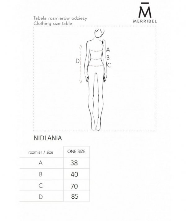 Sukienka Nidlania Sky Blue rozmiar - ONE SIZE