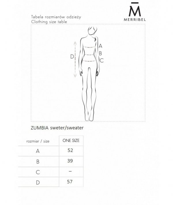 Merribel komplet sweterkowy Zumbia Różowy/Pink rozmiar - ONE SIZE