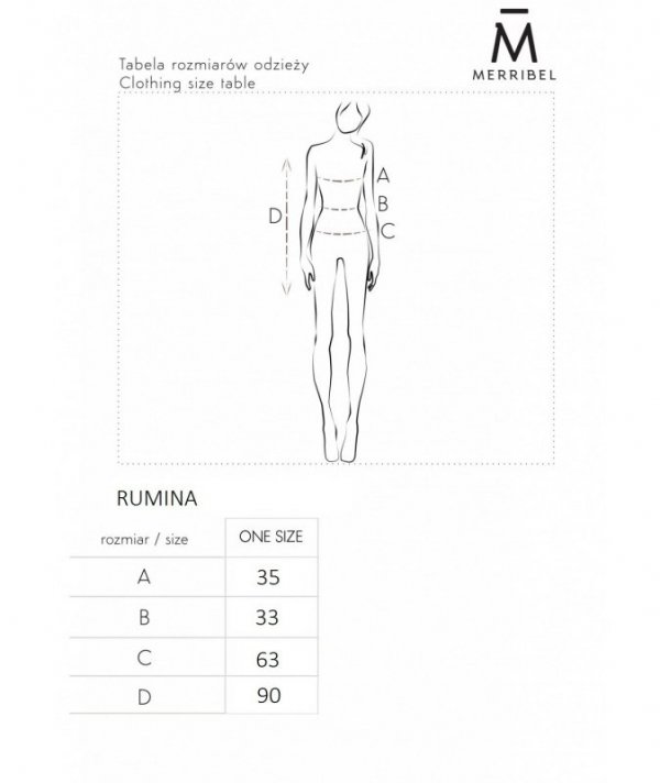 Merribel letnia sukienka na ramiączkach Rumina Fuksja/Fuchsia rozmiar - ONE SIZE