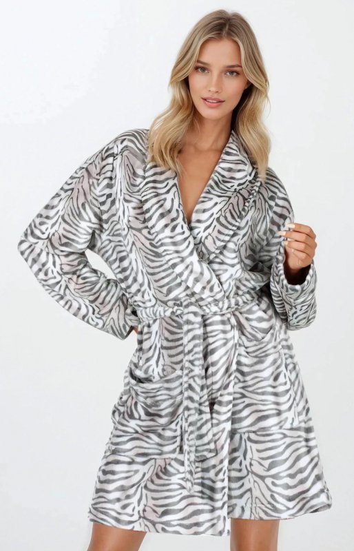 Szlafrok Damska Model Diana 223479 Grey - Momenti Per Me