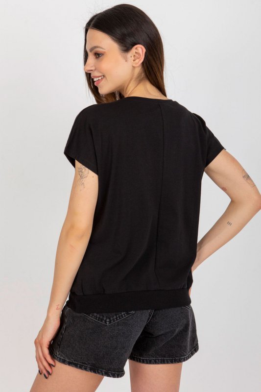 Bluzka Model RV-BZ-8954.26P Black - Rue Paris