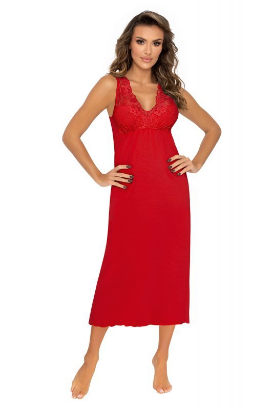 Koszulka nocna Koszulka  Model Kristina Long Red - Donna