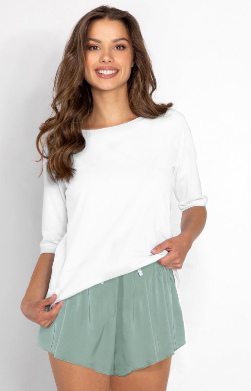 Piżama Damska Model Jolie 183913 White/Sage - Momenti Per Me