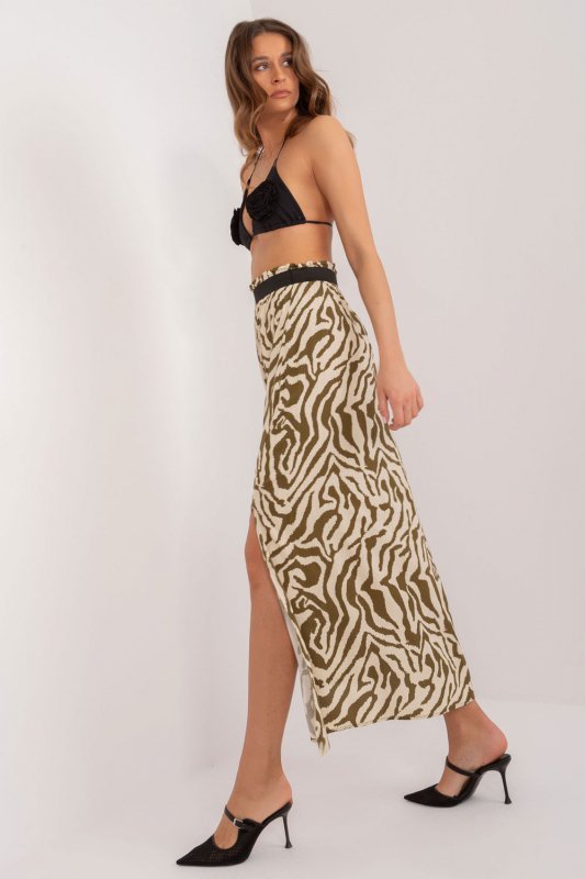 Spódnica Model D73771M50223A Khaki - Sublevel