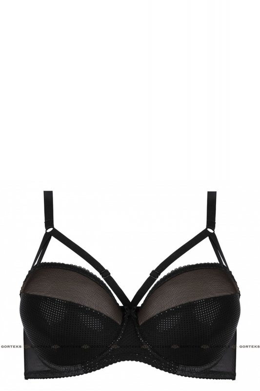 Biustonosz push up Celine B4 biustonosz usztywniany czarny - Gorteks