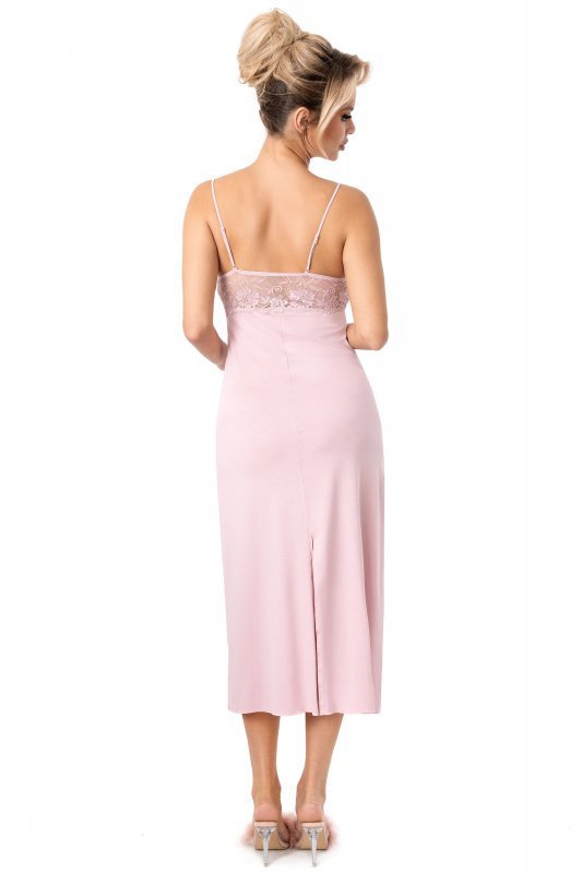 Donna Koszula nocna Jasmine long pudrowy róż