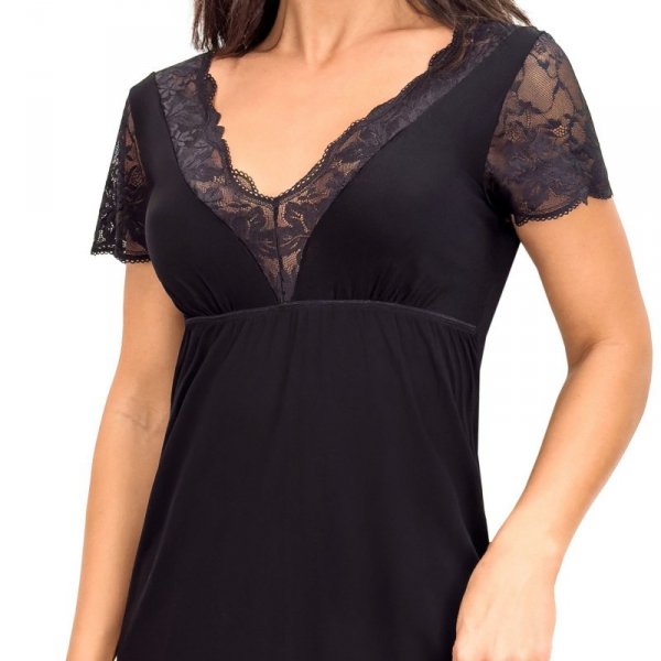 Donna Koszula nocna Sonia czarna plus