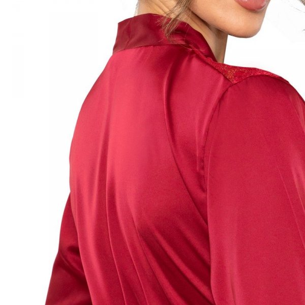 Donna Szlafrok damski Mari bordowy