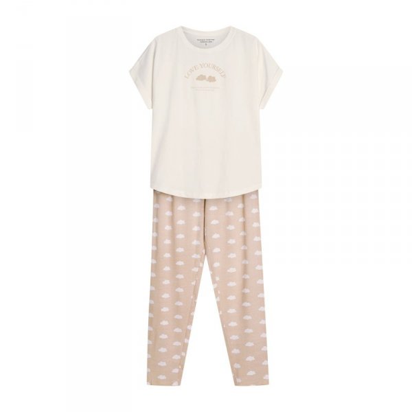 Esotiq-Henderson Piżama damska Nubes 42646 cream