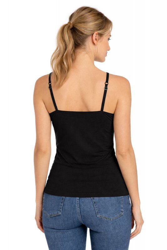 Julimex Koszulka Cami top Soft smooth czarna