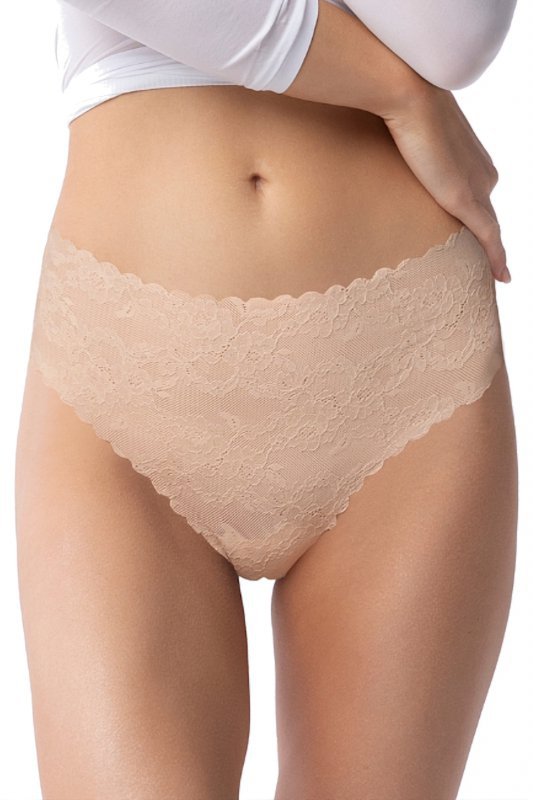 Julimex Figi stringi Bellie beżowe maxi